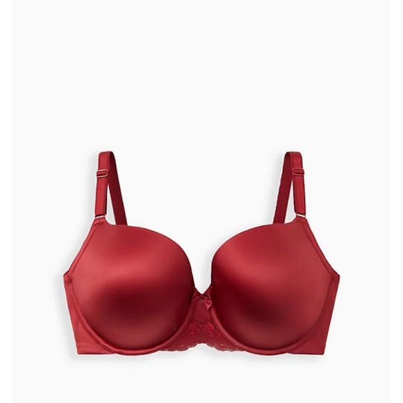 Torrid NWT Push-Up T-Shirt Bra - Shine Red with 360 Back Smoothing Size 40B - Picture 2 of 10